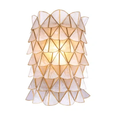 Kalco Flair 1 Lt Oxidized Gold Leaf Wall Sconce