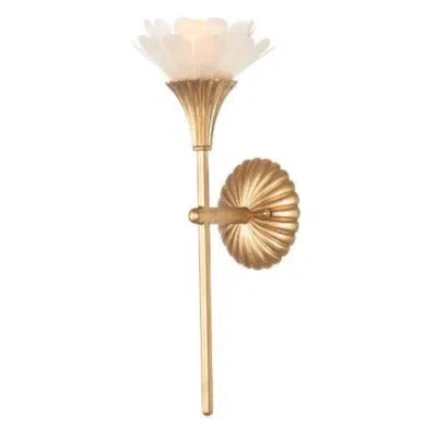 Kalco Flora 1 Lt Modern Gold Wall Sconce