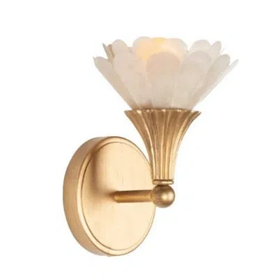 Kalco Flora 1 Lt Modern Gold Wall Sconce