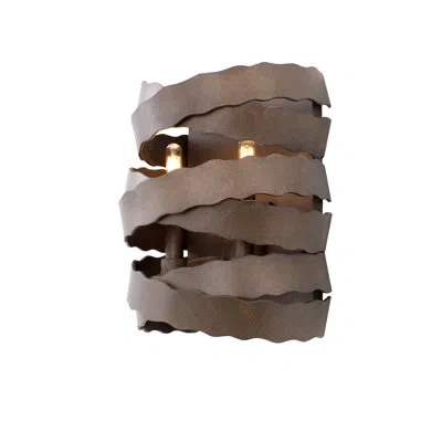 Kalco Fulton 2 Lt Brownstone Wall Sconce