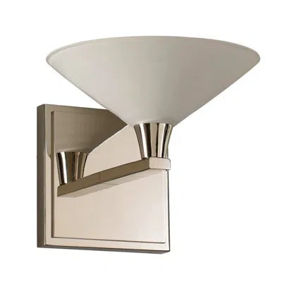 Kalco Galvaston 1-light Bath Sconce In Polished Nickel