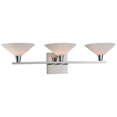 Kalco Galvaston 23" Wide Polished Nickel 3-led Bath Light