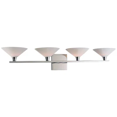 Kalco Galvaston 31" Wide Polished Nickel 4-led Bath Light