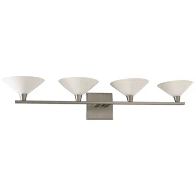 Kalco Galvaston 31" Wide Satin Nickel 4-led Bath Light