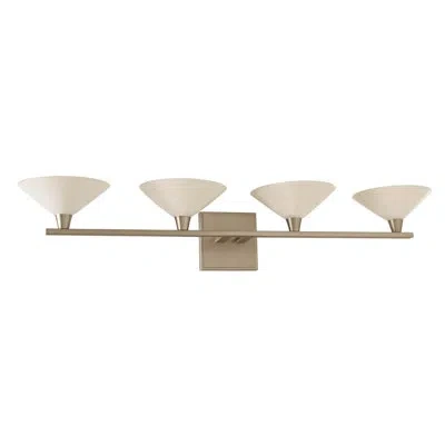 Kalco Galvaston 4-light Vanity Light In Satin Nickel