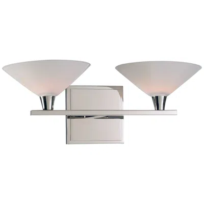 Kalco Galvaston 6" High Polished Nickel 2-led Wall Sconce