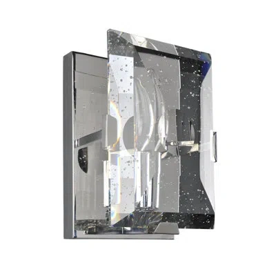 Kalco Giada 1 - Light Dimmable Stainless Steel Flush Mount