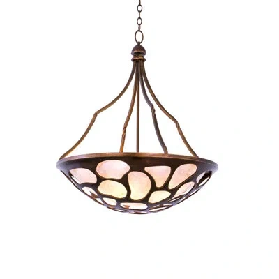 Kalco Gramercy 5 Lt Copper Patina Pendant
