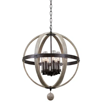 Kalco Harper 31"h Florence Gold 6-light Outdoor Hanging Light