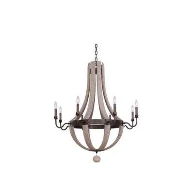 Kalco Harper 8 Lt Florence Gold Chandelier