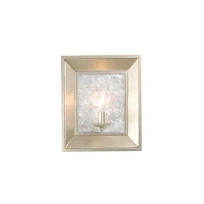 Kalco Hayworth 1 Lt Warm Silver Wall Sconce
