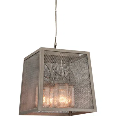 Kalco Highland 14" Wide Hand-forged Country Iron Pendant Light