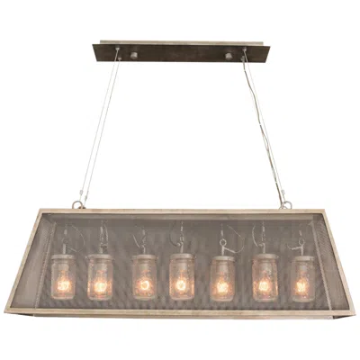 Kalco Highland 44" Wide Country Iron Kitchen Island Light Pendant