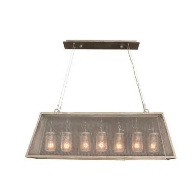 Kalco Highland 7 Lt Country Iron Linear Pendant