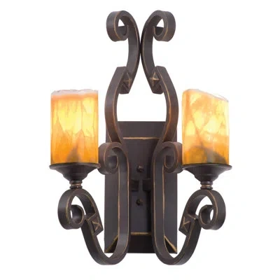 Kalco Ibiza 2 - Light Armed Sconce In Antique Copper