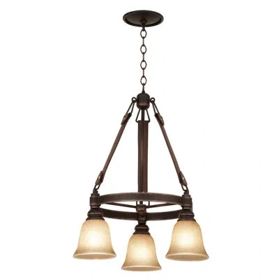 Kalco Ibiza 20 - Light Shaded Wagon Wheel Chandelier
