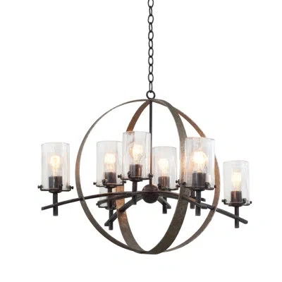 Kalco Irvine 8 Lt Vintage Iron Chandelier