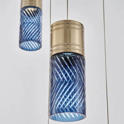 Kalco Kiriko 24-in (54-watt) Led Winter Brass Chandelier