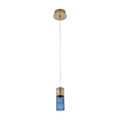 Kalco Kiriko 6-in (6-watt) Led Winter Brass Pendant