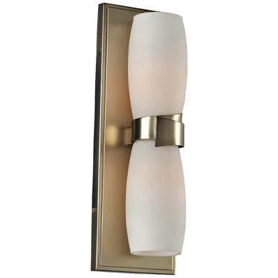 Kalco Laguna 13 1/2" High Satin Gold 2-light Wall Sconce