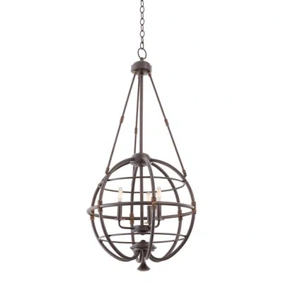 Kalco Larson 3 - Light Unique / Statement Globe Chandelier