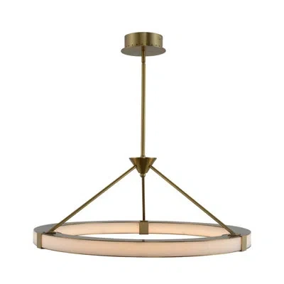 Kalco Lavo 1 Lt Winter Brass Chandelier