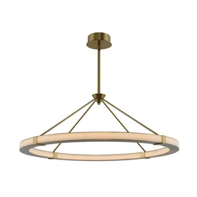 Kalco Lavo 1 Lt Winter Brass Chandelier