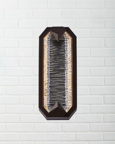 Kalco Lighting Carato 12.5" Outdoor Sconce In Bronze Fluorocarbon
