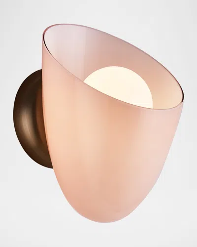 Kalco Lighting Cocoon 10" Wall Sconce In Pink