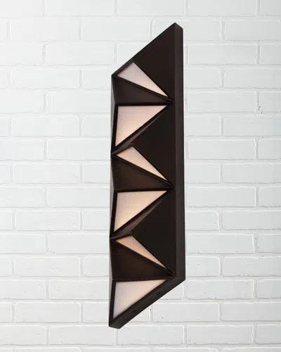 Kalco Lighting Delta Outdoor Led Wall Sconce In Black