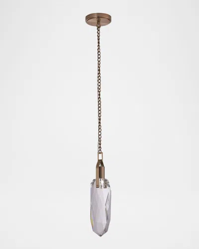 Kalco Lighting Diamante 1-light Crystal Pendant, 5" In White