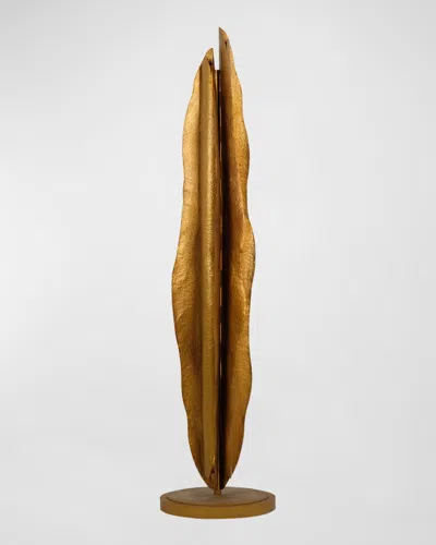 Kalco Lighting Folia Led Floor Lamp In Gold