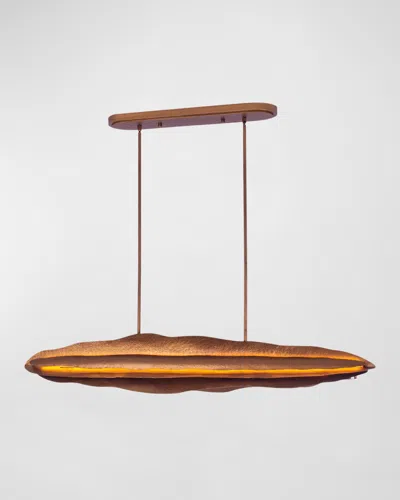 Kalco Lighting Folia Led Island Light In Warm Gold