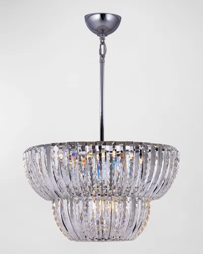 Kalco Lighting Fontana 22" Chandelier In Transparent