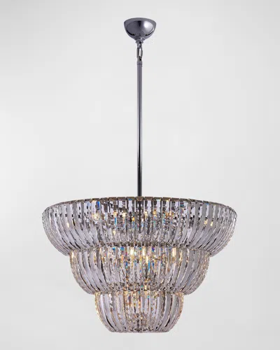 Kalco Lighting Fontana 30" Chandelier In Polished Chrome