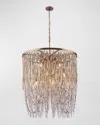 Kalco Lighting Frangia 34" Chandelier In Brushed Champagne Gold