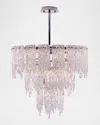 Kalco Lighting Gisel 24" 10-light Chandelier In Polished Chrome