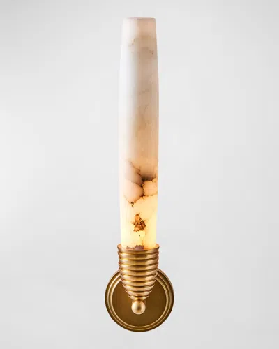 Kalco Lighting Gypsum Led Wall Sconce In True Brass