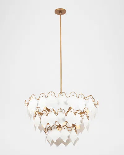 Kalco Lighting Manta 32" Bone China 10-light Chandelier