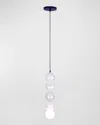Kalco Lighting Pearls 4-ball Drop Pendant Light In Matte Black