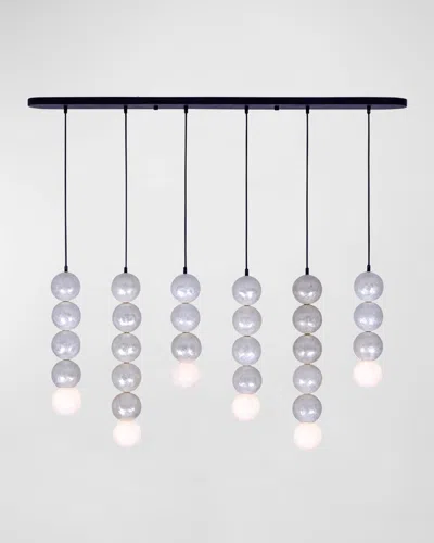 Kalco Lighting Pearls 6-light Island Chandelier In White