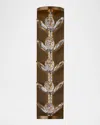 Kalco Lighting Petalo Crystal Wall Sconce In Winter Brass