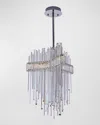 Kalco Lighting Piovere 28" Led Cct Chandelier In Polished Chrome
