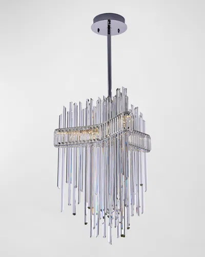 Kalco Lighting Piovere 28" Led Cct Chandelier In Polished Chrome