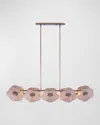 Kalco Lighting Poppy Island Light In Pearlized Antique Brass