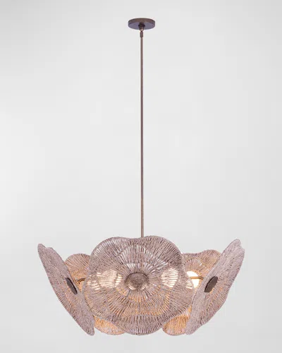 Kalco Lighting Poppy Pendant Light In Pearlized Antique Brass