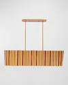 Kalco Lighting Ripple Island Light In Bright Gold Leaf