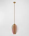 Kalco Lighting Tulipa 14.5" Pendant Ceiling Light In Winter Brass