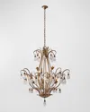 Kalco Lighting Tulipani 38" Chandelier In Winter Brass