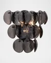 Kalco Lighting Uroko Smoke Grey Glass 2-light Wall Sconce